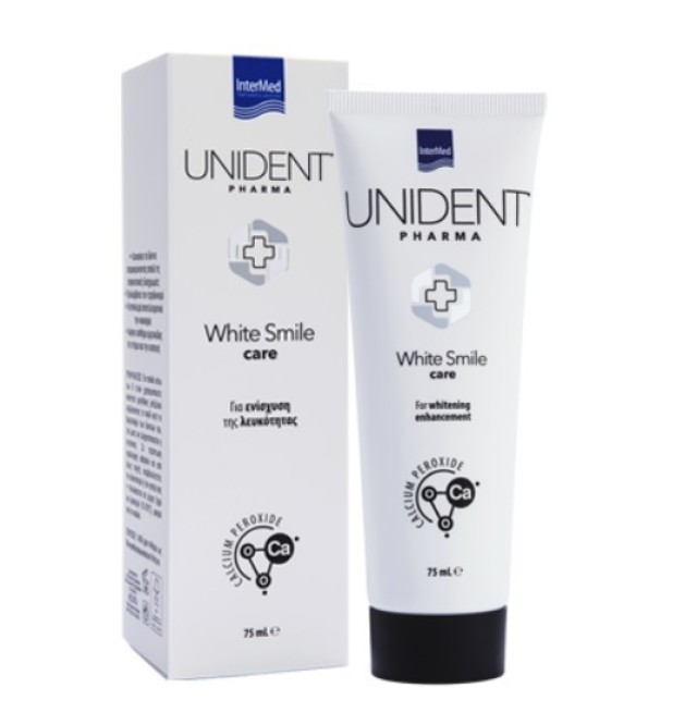 Intermed Unident Pharma White Smile Care Οδοντόκρεμα για Ενίσχυση της Λευκότητας των Δοντιών 75ml