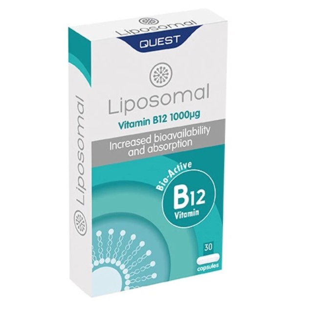 Quest Vitamin Liposomal Vitamin B12 1000μg Λιποσωμιακή Φόρμουλα με &hellip;