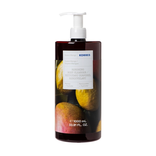 Korres Renewing Body Cleanser Αναζωογονητικό Αφρόλουτρο με Άρωμα Guava Mango 1000ml