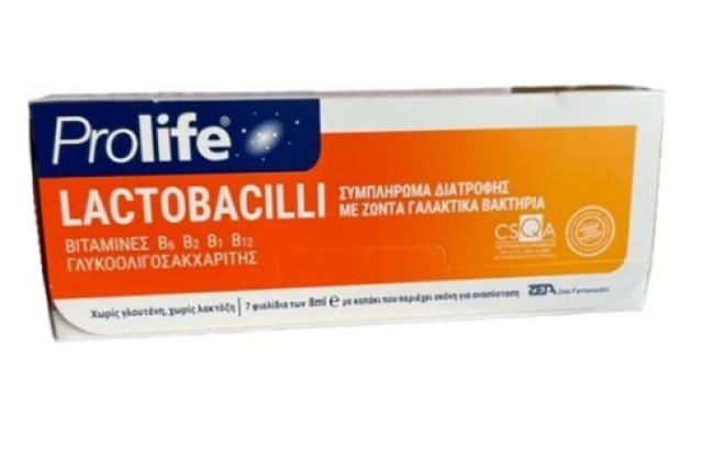 Prolife Lactobacilli Συμπλήρωμα Διατροφής με Προβιοτικά 7 Φιαλίδια x 8 &hellip;