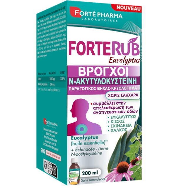Forte Pharma Forte Rub Eucalyptus Σιρόπι για τον Παραγωγικό Βήχα & το …