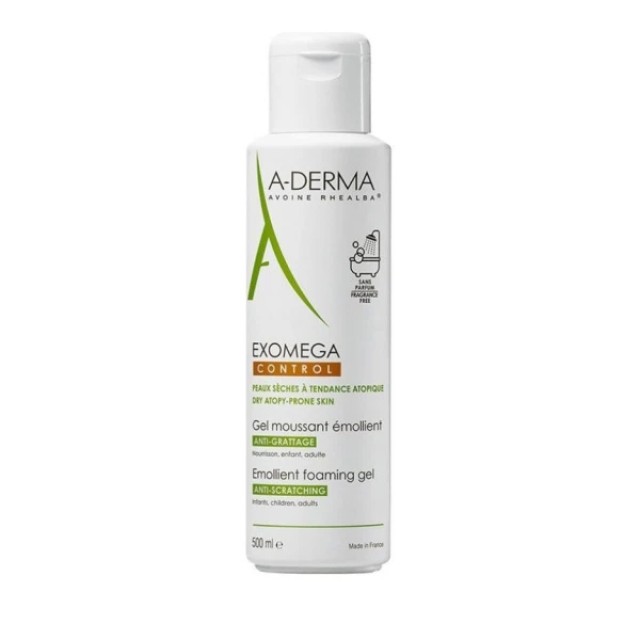 A-Derma Exomega Control Foaming Gel Καθαρισμού για Ατοπικό Δέρμα 500ml
