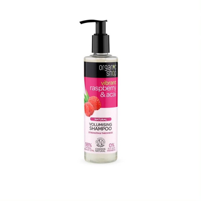 Organic Shop Organic Raspberry & Acai Οργανικό Βατόμουρο & Acai Σαμπου &hellip;
