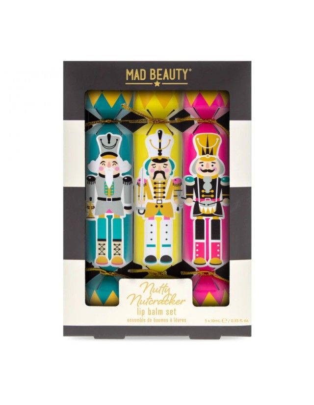 Mad Beauty PROMO Nutty Nutcracker Lip Balm Set, Σετ με 3 Balm Χειλιών … Mad Beauty PROMO Nutty Nutcracker Lip Balm Set, Σετ με 3 Balm Χειλιών …