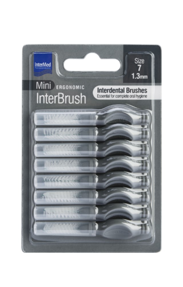 Intermed Ergonomic InterBrush Mini Size:7 Μεσοδόντια Βουρτσάκια με Λαβ …