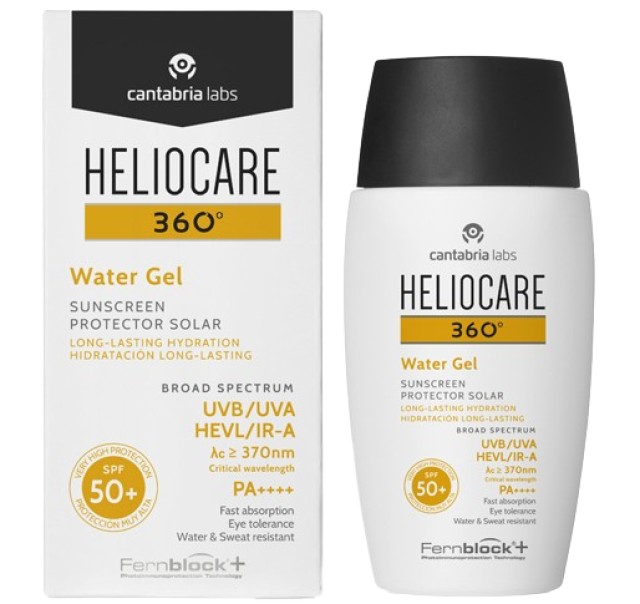 HelioCare 360° Water Gel SPF50+ Αντηλιακό Προσώπου για Ενυδάτωση Μακρά …