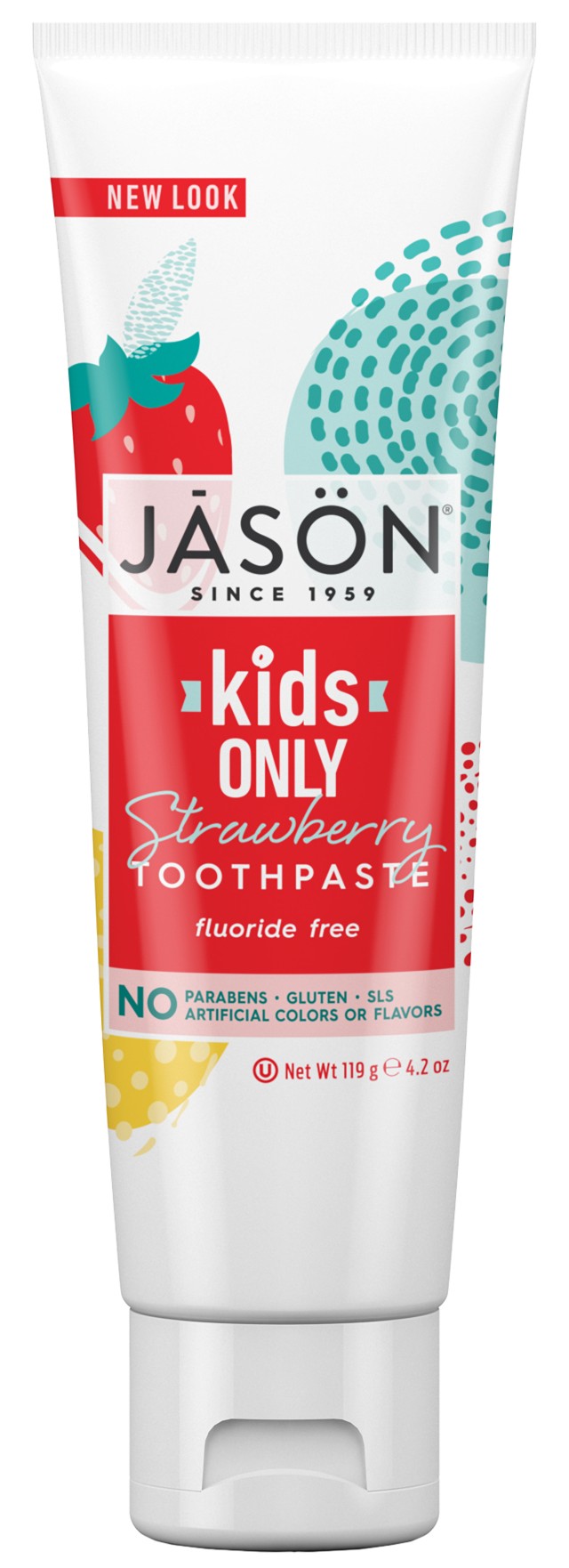 Jason Οδοντόπαστα Φράουλα μόνο για παιδιά 119g Jason Οδοντόπαστα Φράουλα μόνο για παιδιά 119g