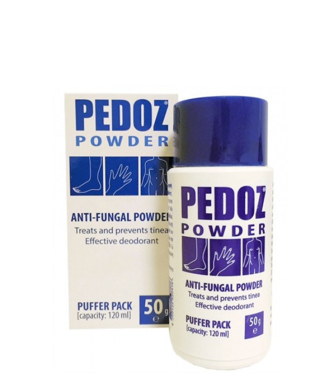 Hamilton Pedoz Anti Fungal Powder Πούδρα Κατά της Κακοσμίας των Ποδιών 50gr