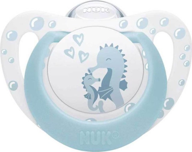 Nuk First Choice Πιπίλα Σιλικόνης Seahorse με Θήκη για 0-6m Ιππόκαμπος &hellip;