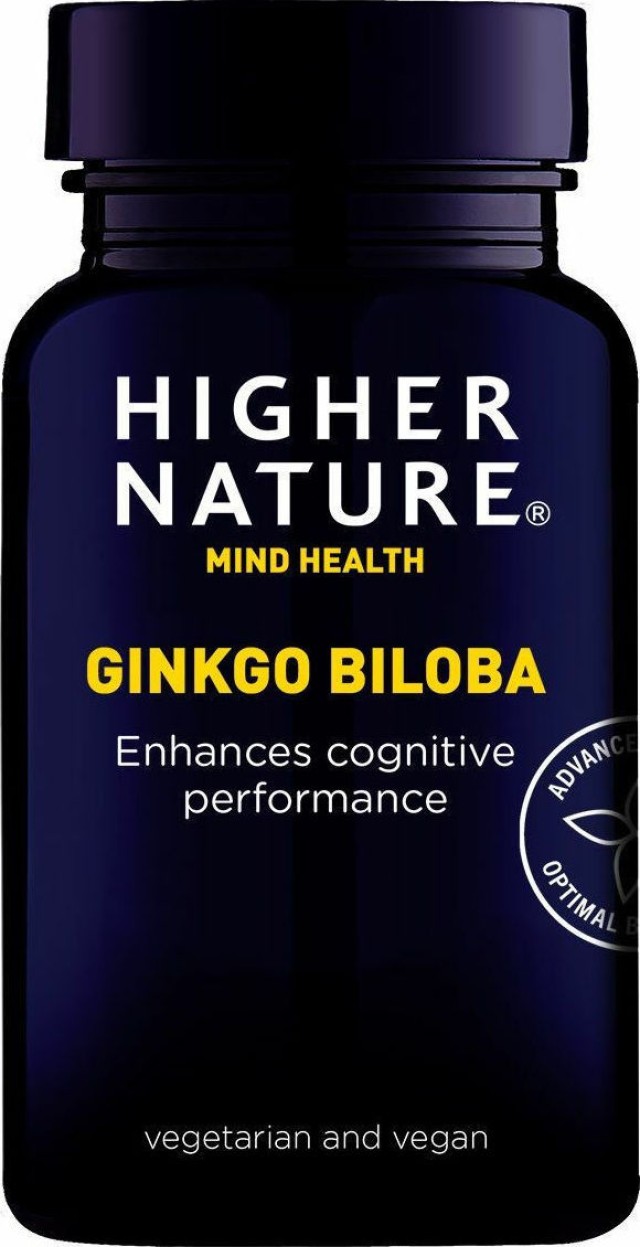 Higher Nature Ginkgo Biloba 6000mg Συμπλήρωμα Διατροφής για Καλή Μνήμη & Υγιές Κυκλοφορικό Σύστημα 90 Ταμπλέτες