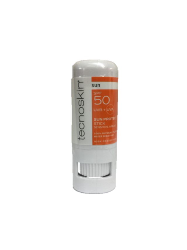 Tecnoskin Sun Protect Stick SPF50 Αντηλιακό Στικ Για Ευαίσθητες Περιοχές 10gr