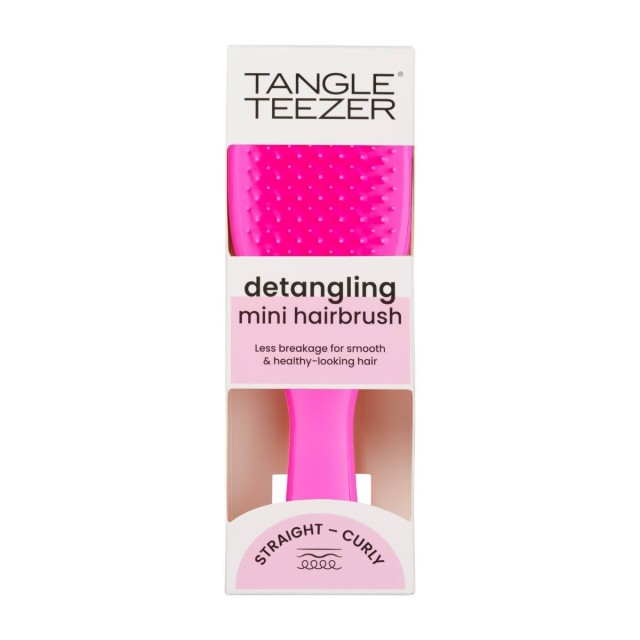Tangle Teezer The Mini Ultimate Detangler Runway Pink Βούρτσα Μαλλιών 1 Τεμάχιο Travel Size