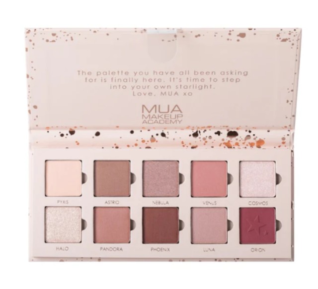 MUA Eye Palette Παλέτα Σκιών Starlight σε Nude - Ροζ Τόνους 10 Shade 1 …