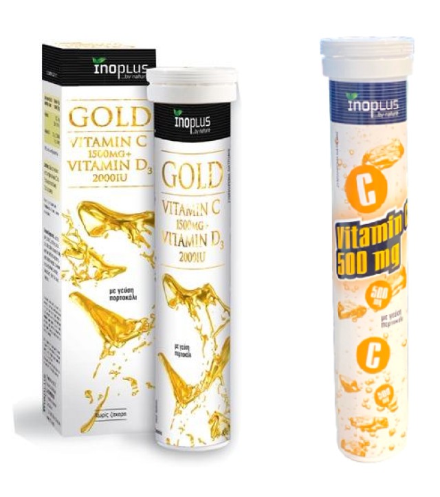 InoPlus PROMO Gold Vitamin C 1500mg & D3 2000IU Ενίσχυση Ανοσοποιητικο …