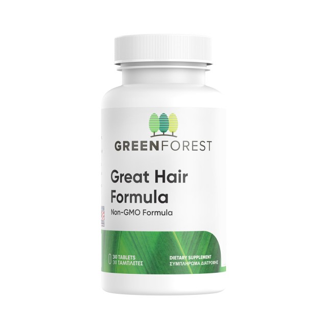 Green Forest Great Hair Formula Συμπλήρωμα Διατροφής για Υγιή & Δυνατά …