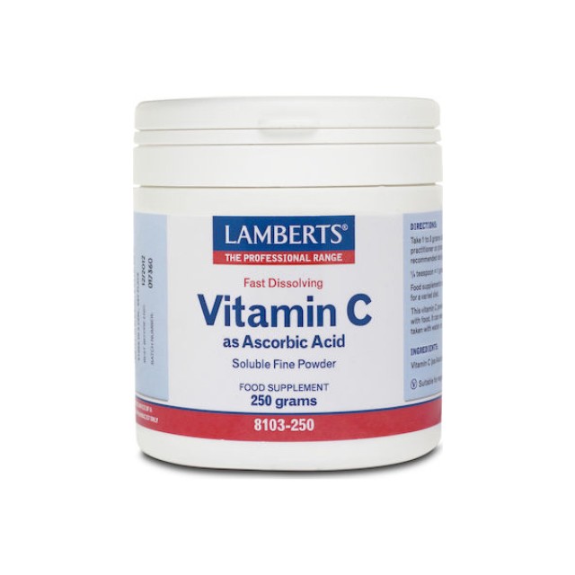 Lamberts Ascorbic Acid Εναλλακτικός Tρόπος Λήψης Βιταμίνης C, 250gr