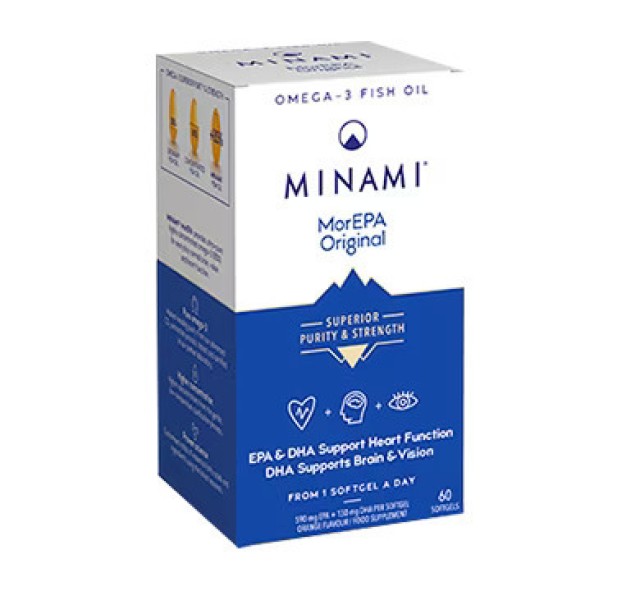 Minami MorEPA Original Συμπλήρωμα Διατροφής με Ωμέγα-3 Λιπαρά Οξέα EPA & DHA 30 Μαλακές Κάψουλες