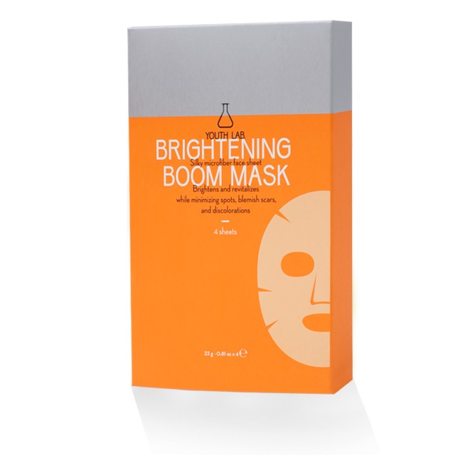 Youth Lab Brightening Boom Mask Υφασμάτινη Μάσκα Προσώπου με Λευκαντικ … Youth Lab Brightening Boom Mask Υφασμάτινη Μάσκα Προσώπου με Λευκαντικ …