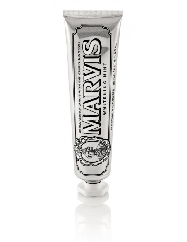 Marvis Whitening Mint Toothpaste Οδοντόκρεμα Κατά της Πλάκας - Τερηδόνας με Ξυλιτόλη και Φθόριο 85ml
