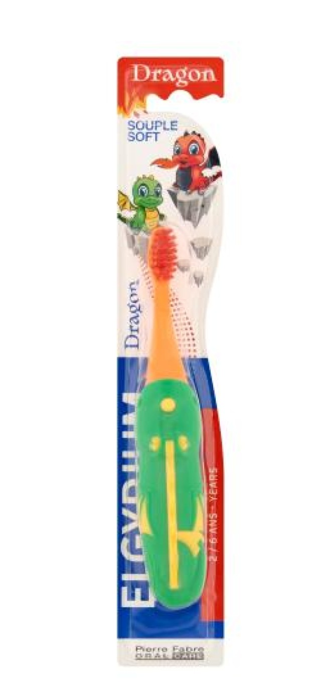 Elgydium Dragon Soft Οδοντόβουρτσα για Παιδιά Μαλακή 2-6 Ετών σε Διάφο &hellip;