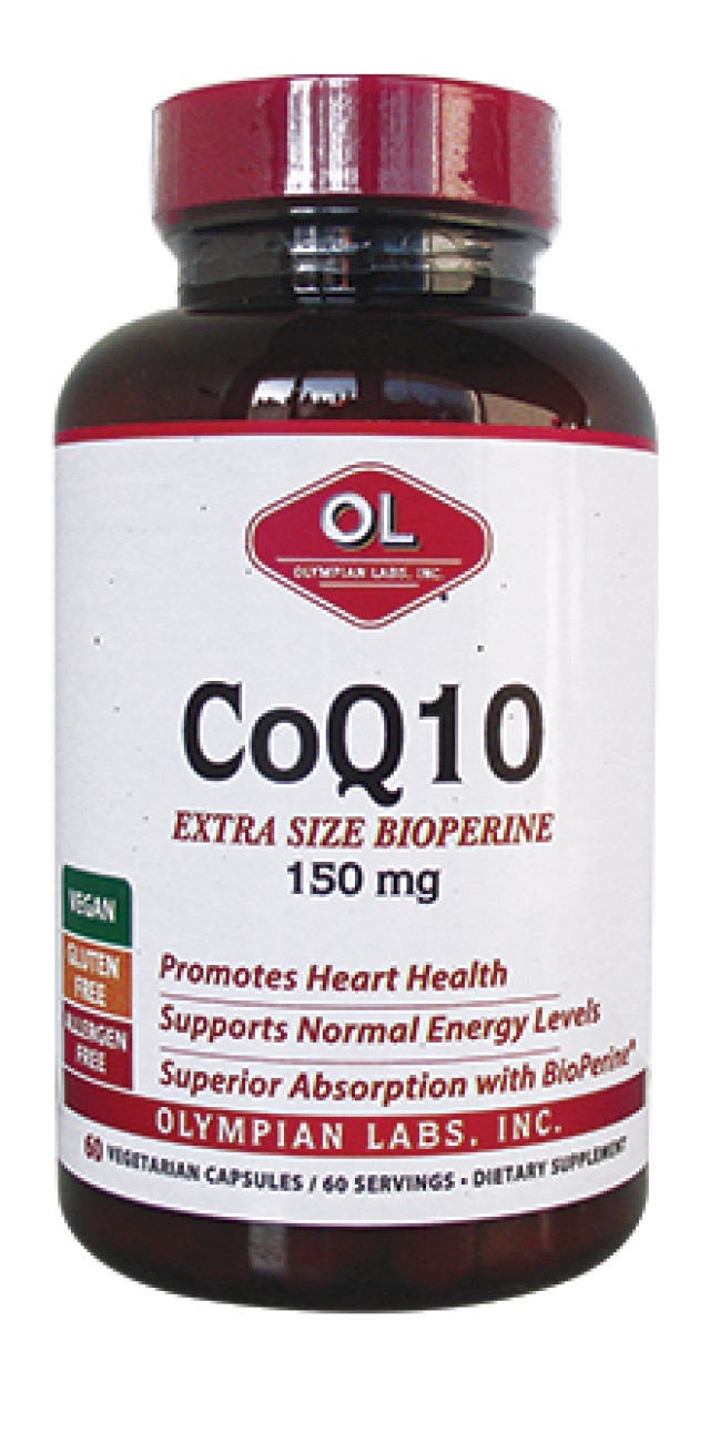 Olympian Labs Συνένζυμο Co Q10 Extra Size Bioperine 150mg 60 Φυτικές Κάψουλες