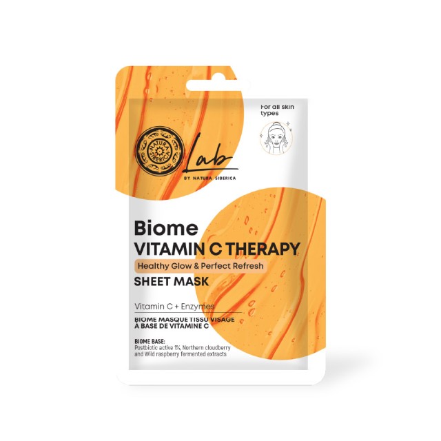 Natura Siberica Biome Vitamin C Therapy Sheet Mask Μάσκα Προσώπου για &hellip;