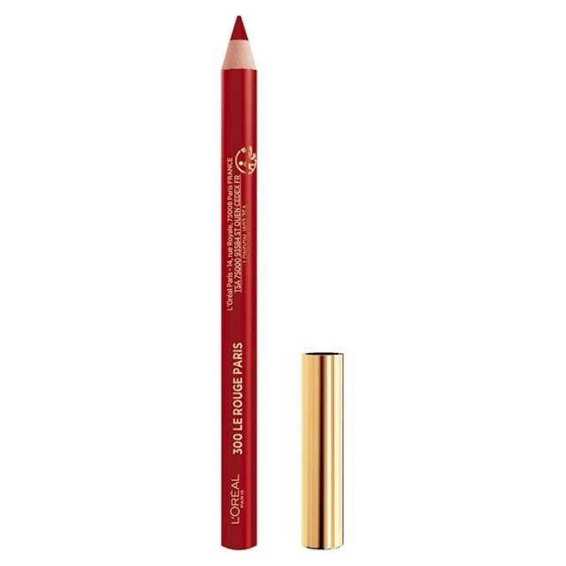 LOreal Paris Le Lip Liner 300 Le Rouge Paris Μολύβι Χειλιών 1 Τεμάχιο