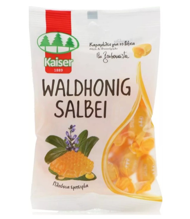 Kaiser Waldhonig Salbei Καραμέλες για τον Βήχα με Μέλι & Φασκόμηλο 90gr