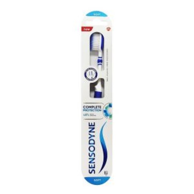 Sensodyne Complete Protection Soft Οδοντόβουρτσα για Ευαίσθητα Δόντια, Μαλακή Λευκό - Μπλε 1 Τεμάχιο