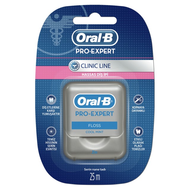 Oral B Pro Expert Clinic Οδοντικό Νήμα με Κερί με Γεύση Μέντα 25m
