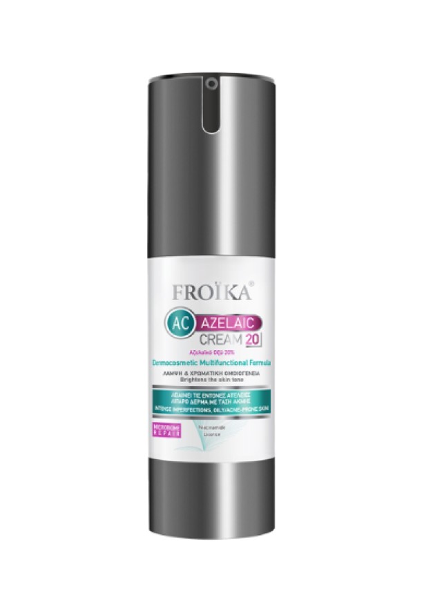 Froika AC Azelaic Cream 20 Κρέμα Τζελ με 20% Αζελαϊκό Οξύ για Μικτές, … Froika AC Azelaic Cream 20 Κρέμα Τζελ με 20% Αζελαϊκό Οξύ για Μικτές, …