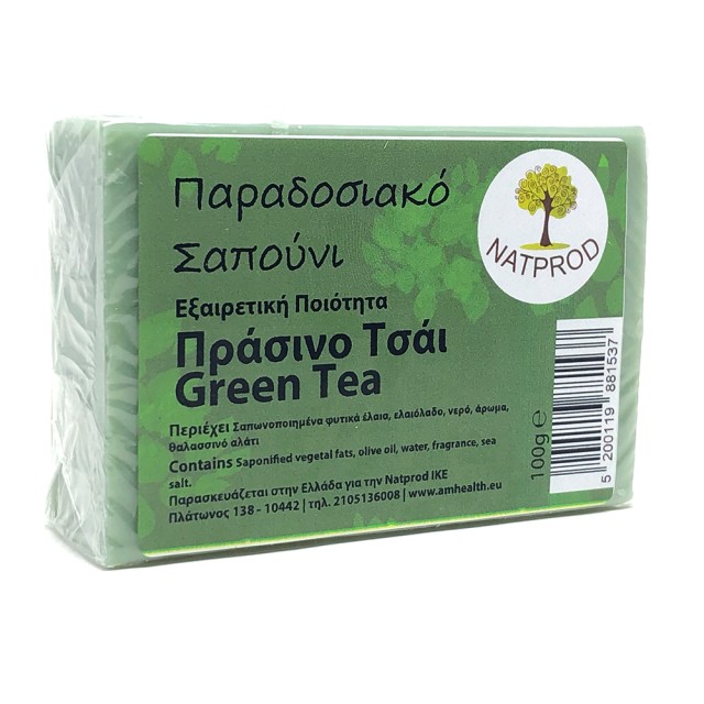 Natprod Παραδοσιακό Σαπούνι Πράσινο Τσάι 100gr