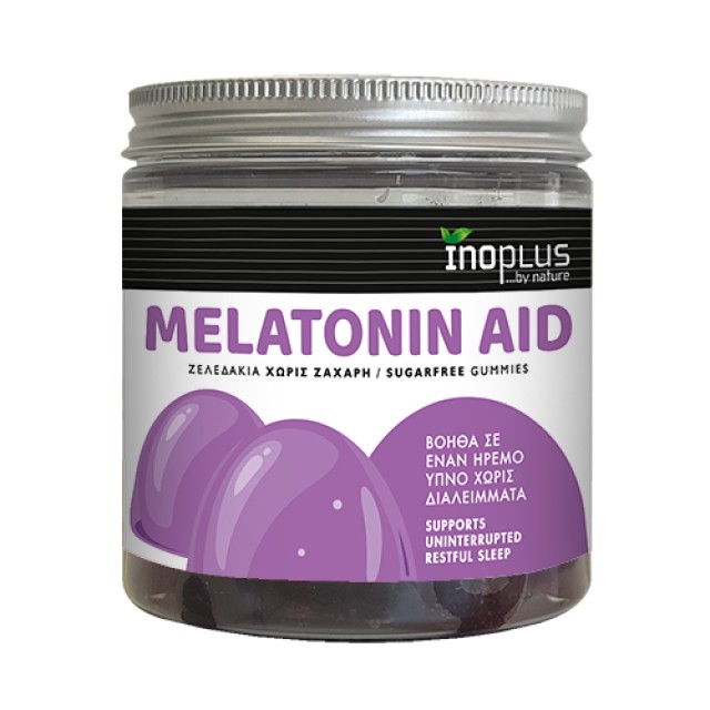 InoPlus Melatonin Aid Συμπλήρωμα με Μελατονίνη για Ήρεμο Ύπνο 60 Ζελεδ &hellip;