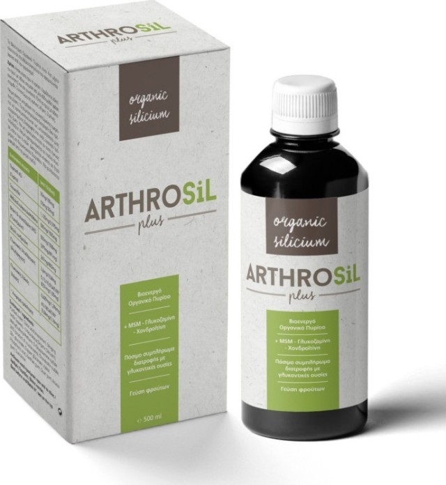 PowerPharm Arthrosil Plus Συμπλήρωμα Διατροφής με Βιοενεργό Πυρίτιο σε Υγρή Πόσιμη Μορφή 500ml