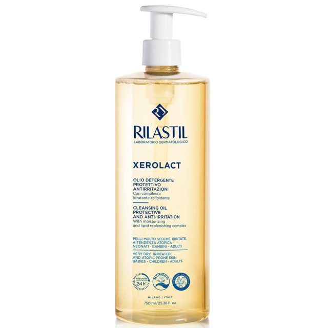 Rilastil Xerolact Cleansing Oil Protective and Anti Irritation Ελαιώδε …