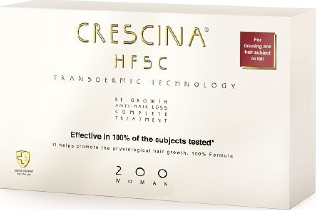 Labo Crescina Transdermic HFSC Complete Woman 200 Αγωγή κατά της Αραίωσης των Μαλλιών για Γυναίκες 20x3.5ml