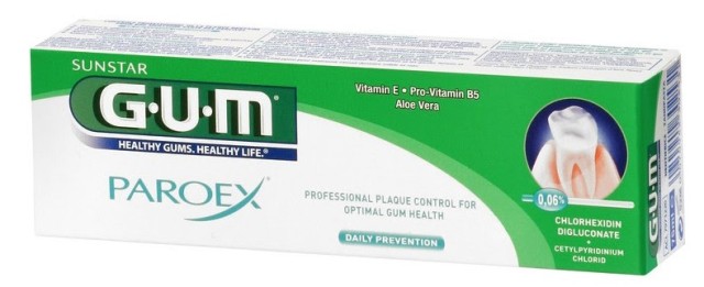 Sunstar GUM Paroex Gel 0,12% Οδοντόκρεμα με Vitamin A-E και  Aloe Vera 75ml