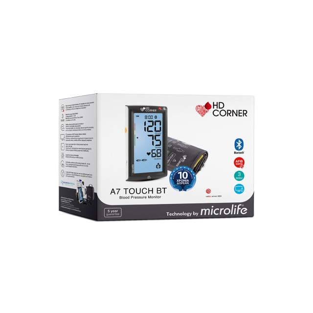 Microlife BP A7 Touch BT Bluetooth Ψηφιακό Πιεσόμετρο Μπράτσου για &hellip;