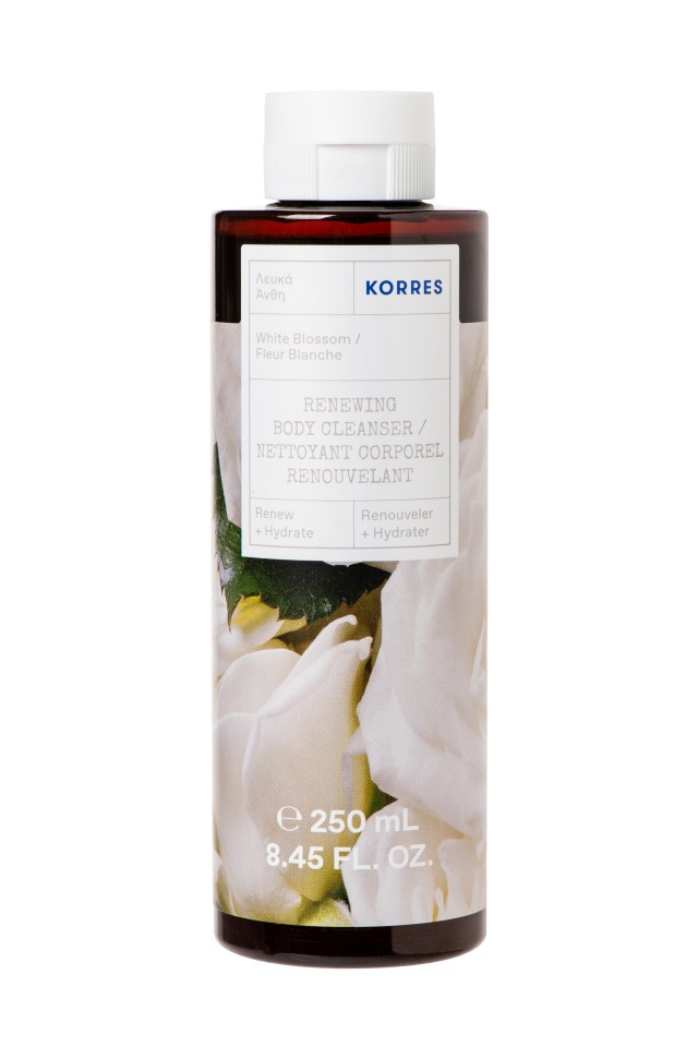 Korres Showergel White Blossom Αφρόλουτρο Λευκά Άνθη, 250ml
