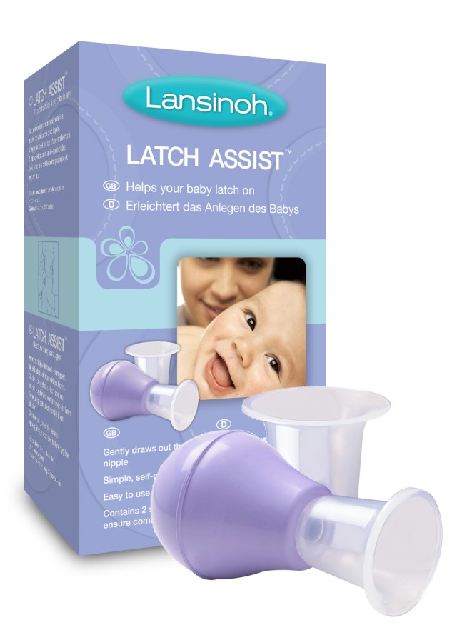 Lansinoh Latch Assist Βοήθημα Θηλασμού 1 Διαμορφωτής Θηλών και 2 Χοάνε …