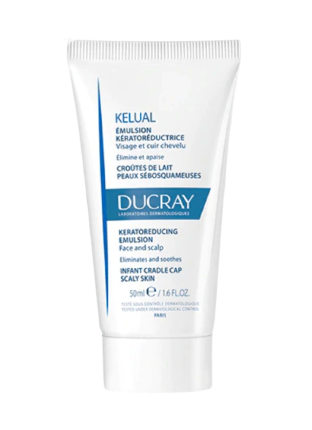 Ducray Kelual Keratoreducing Emulsion Κερατινορυθμιστικό Γαλάκτωμα Προσώπου - Τριχωτού της Κεφαλής για την Νινίδα 50ml