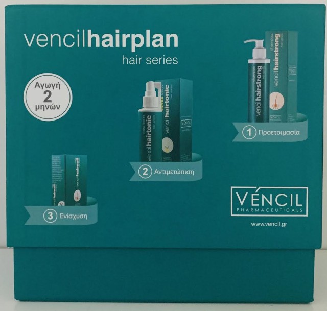 Vencil PROMO Hair Strong Shampoo 200ml - Lotion Hair Tonic 100ml - Hair Nail Caps 2x30 Capsules