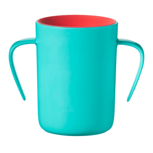 Tommee - Tippee Explora 360° Handled Cup Cee Sca AR Εκπαιδευτικό Κύπελλο με Λαβές Ροζ - Σιέλ για 6m+ 200ml