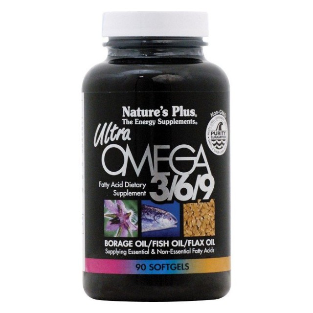 Natures Plus Ultra Omega 3/6/9 1200mg, 90sgels