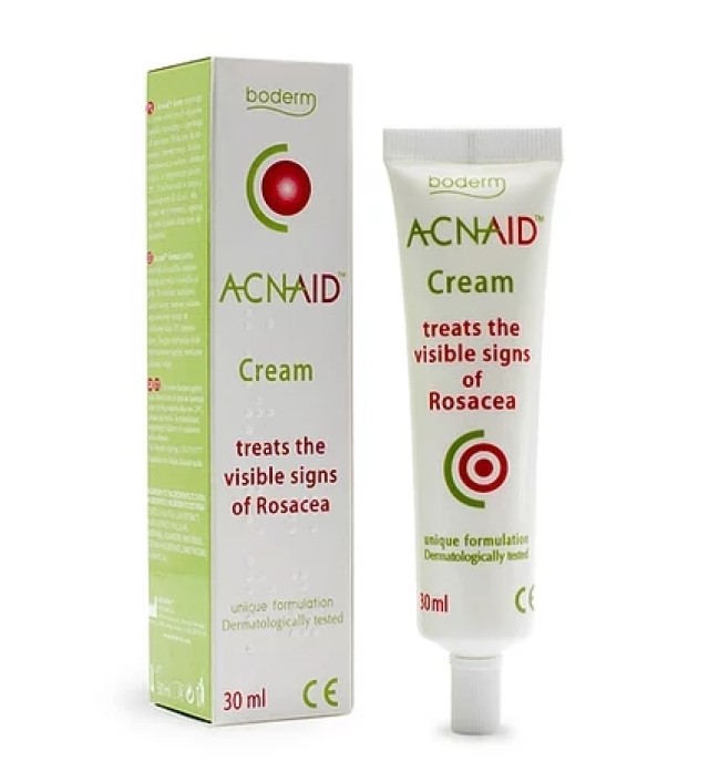Boderm Acnaid Cream Κρέμα για την Αντιμετώπιση της Ροδόχρου Ακμής και την Μείωση των Κόκκινων Κηλίδων 30ml