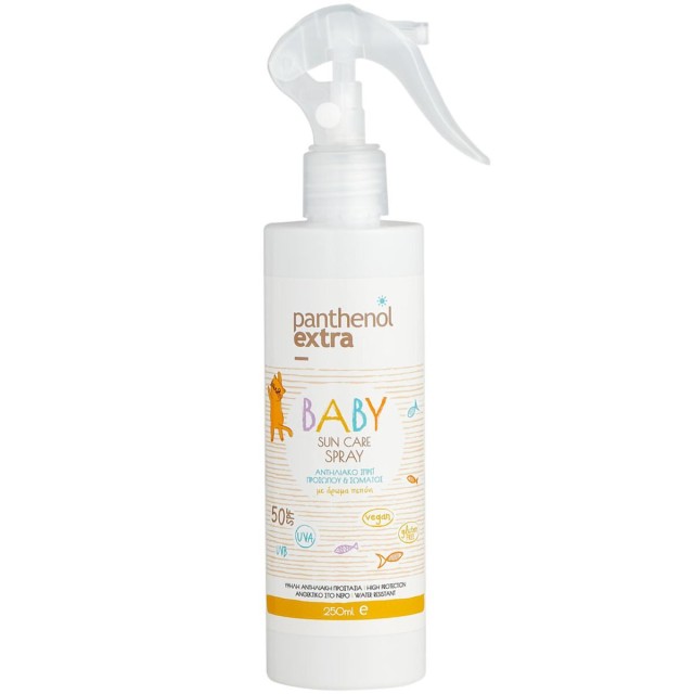 Medisei Panthenol Extra Baby Sun Care SPF50 Παιδικό Αντηλιακό Προσώπου & Σώματος σε Μορφή Spray 250ml