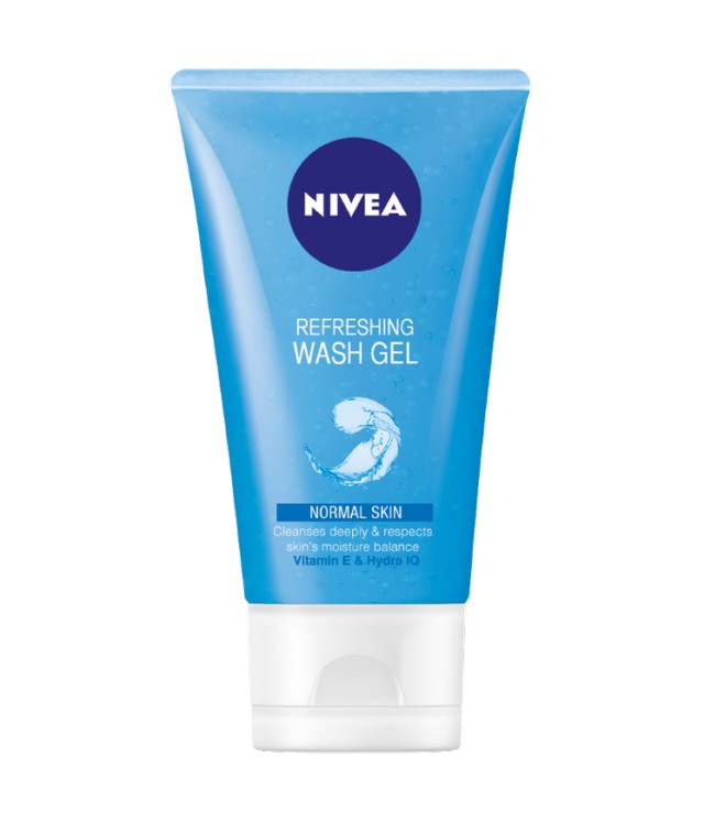 Nivea Daily Essentials Refreshing Facial Wash Καθημερινό Gel Καθαρισμού με Απολεπιστική Δράση 150ml