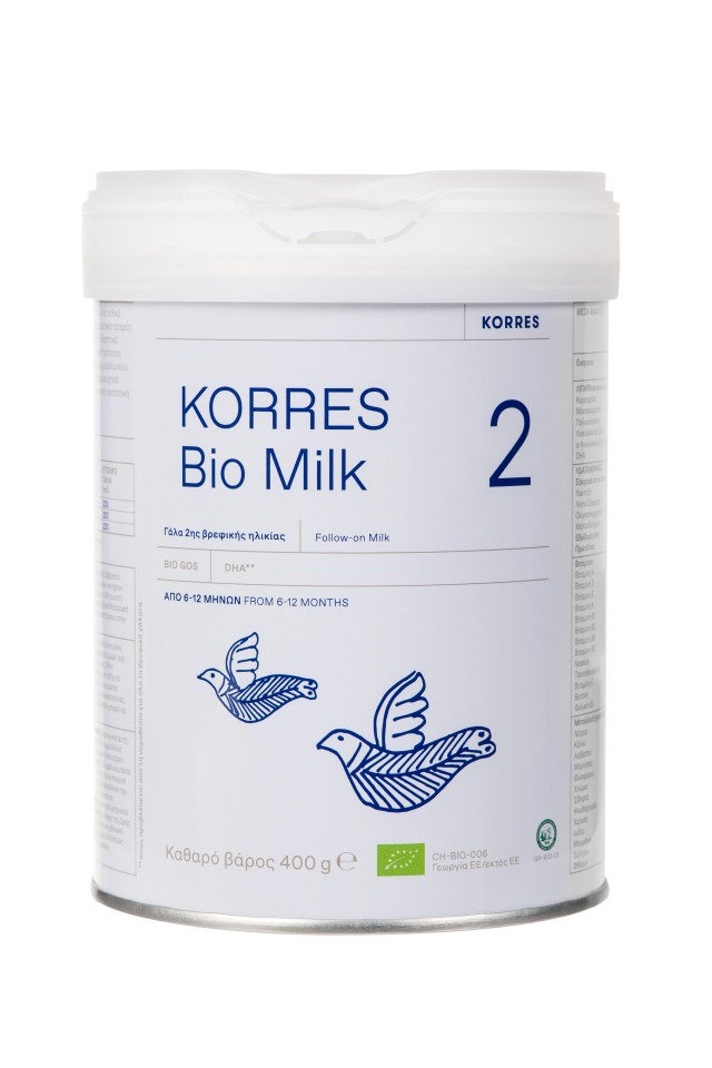 Korres BIO Milk No2 Βιολογικό Αγελαδινό Γάλα για Βρέφη 6-12m 400gr