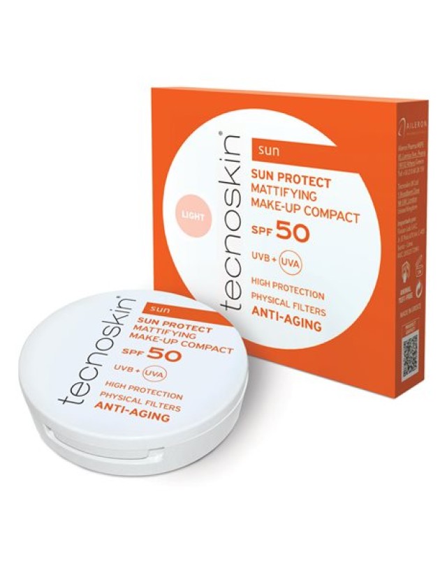Tecnoskin Sun Protect Mattifying SPF50 Αντηλιακό Compact Make Up Προσώ …