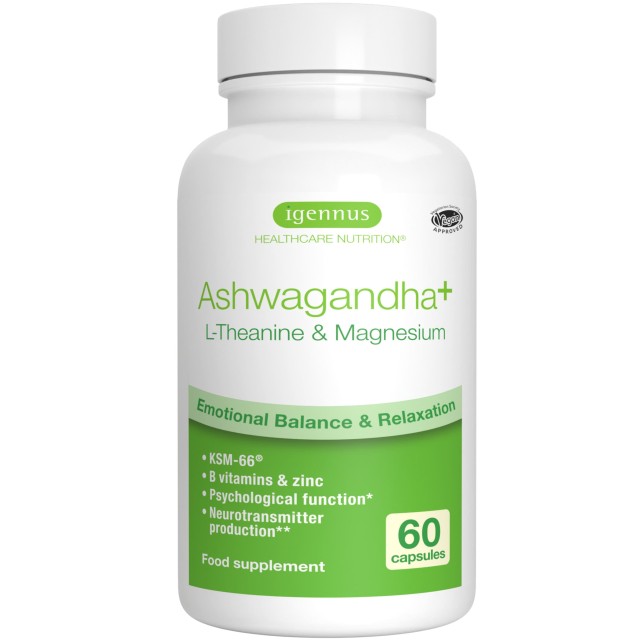 iGennus Ashwagandha L-Theanine & Magnesium Adaptogen Complex για το Νε &hellip;